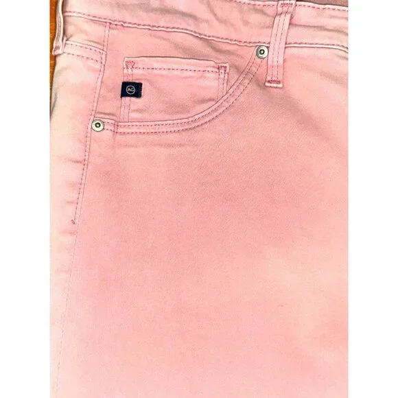 Adriano Goldschmied 30R Blush Pink Abbey Ankle Midrise Skinny Jeans Chic Style - Picture 11 of 11